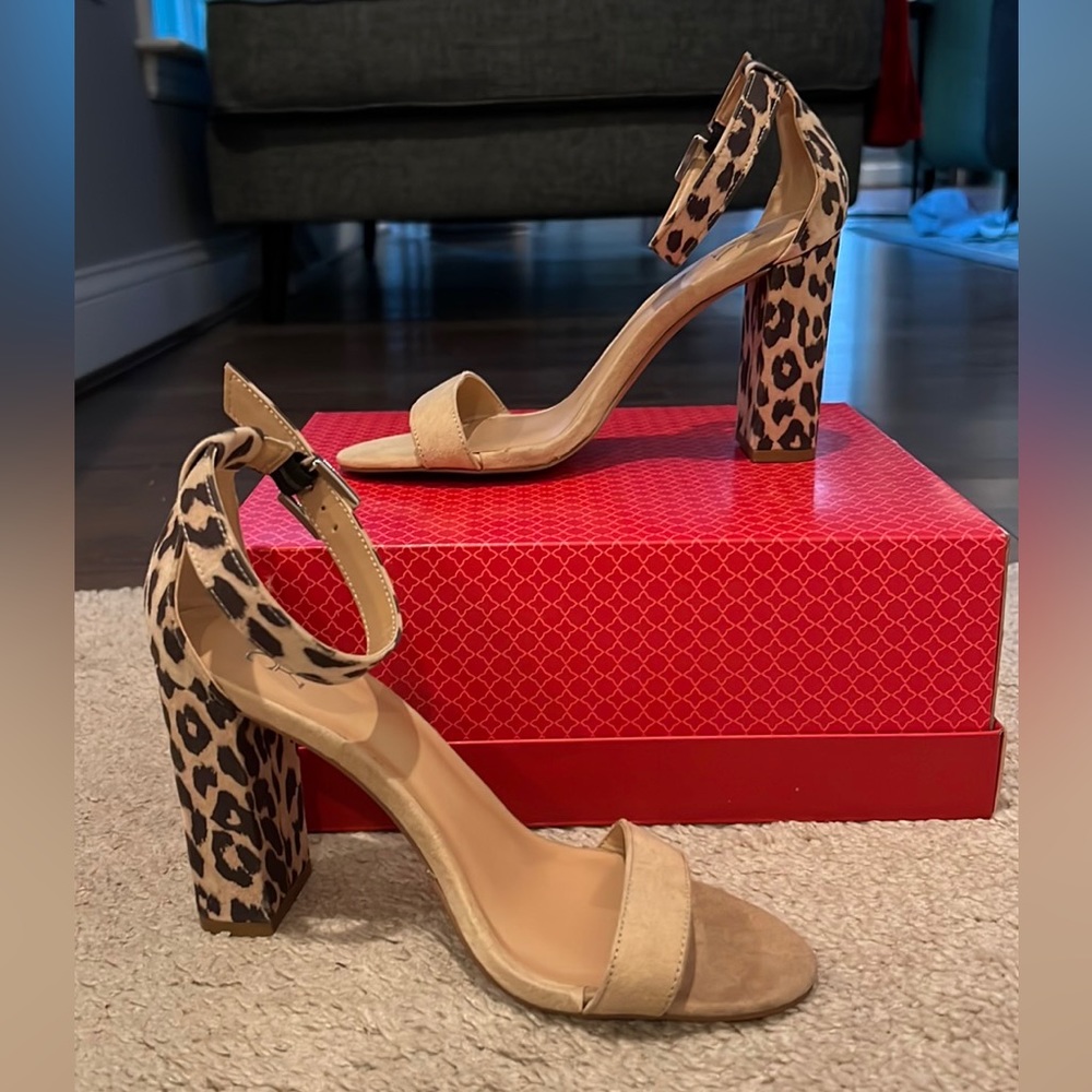 New York and Company Ankle Strap Heel - Picture 1 of 9